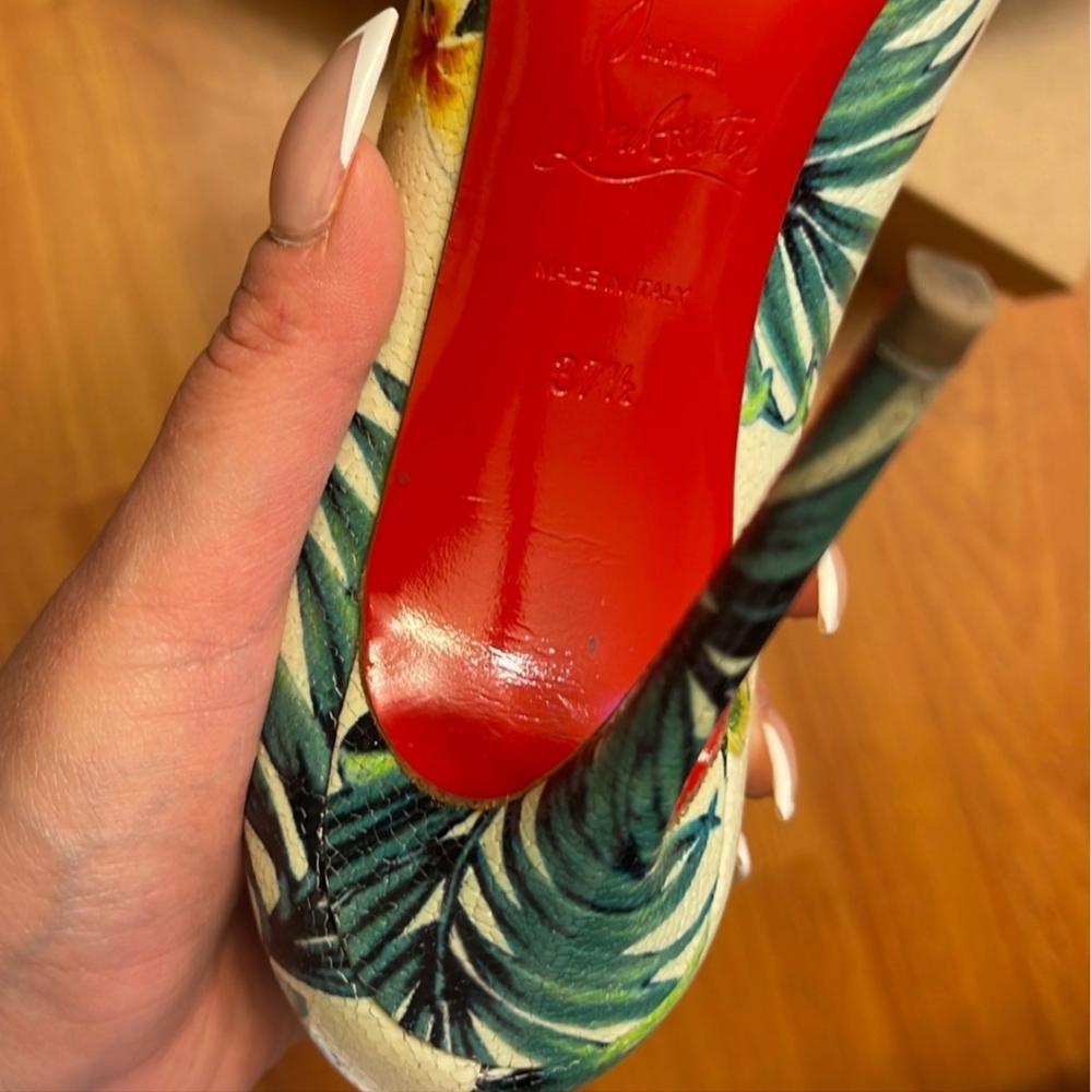 Hawaiian print louboutin